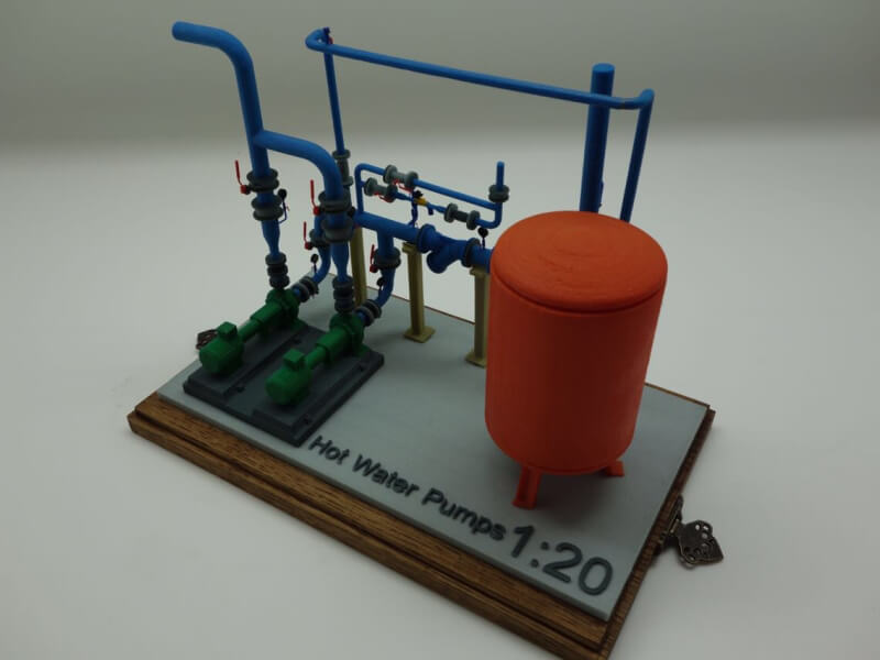 Цветная 3D-печать из гипса